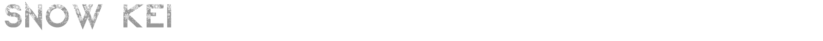 Snow Kei font preview